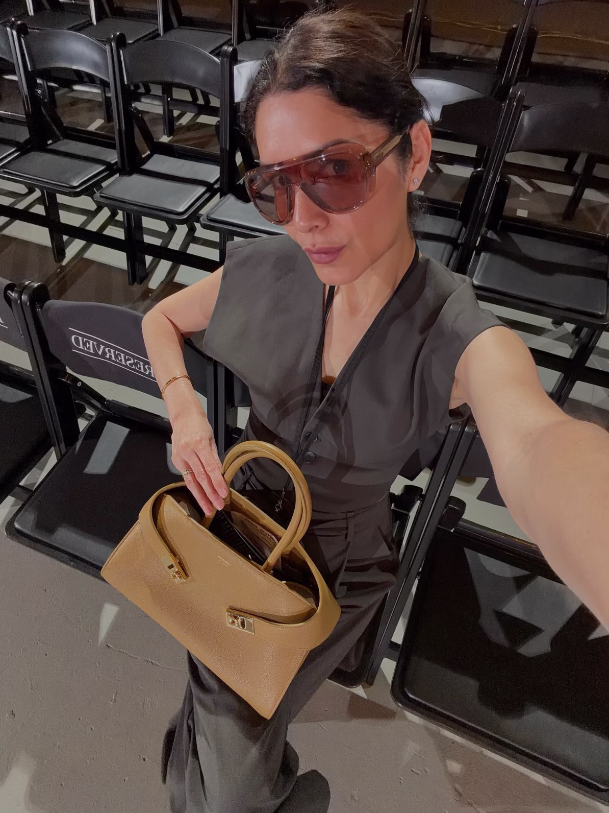 Ferragamo Hug Bag Medium Size Selfie
