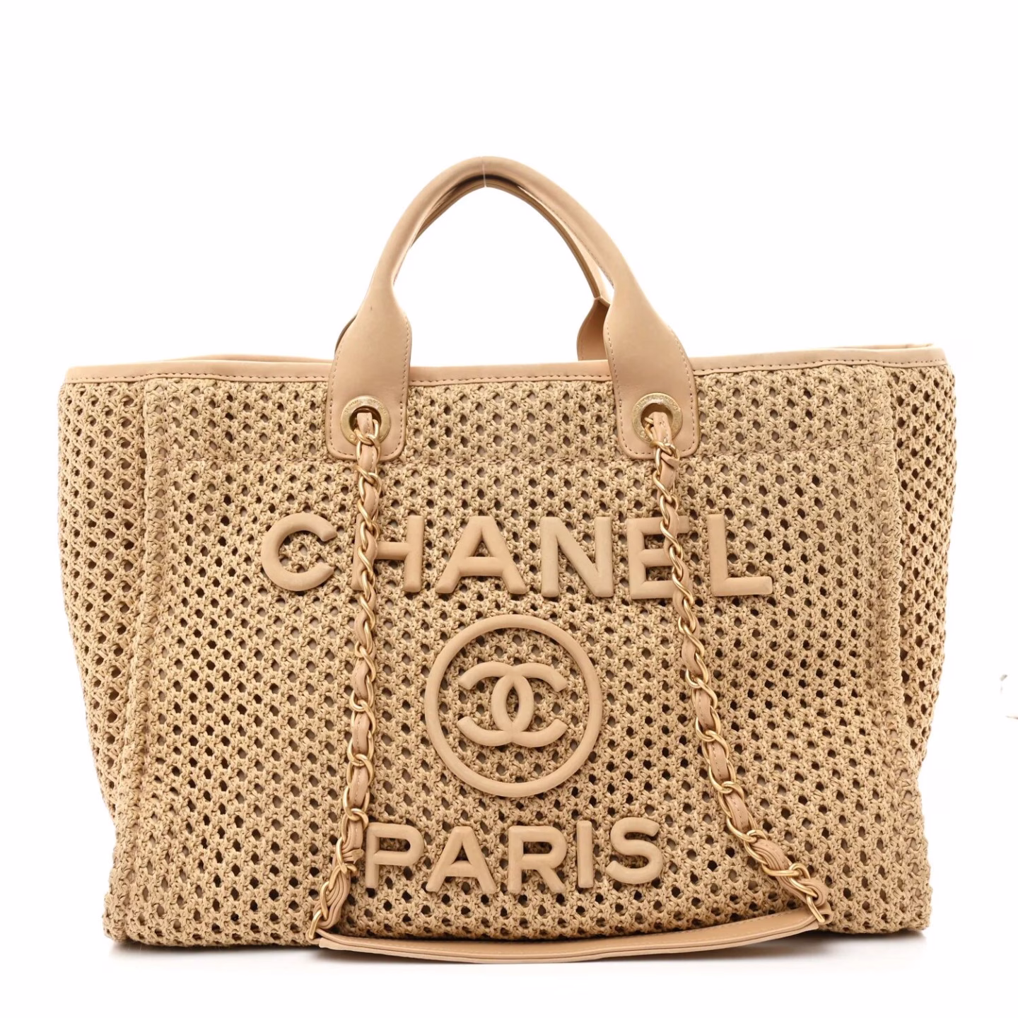 Chanel Raffia Tote Bag