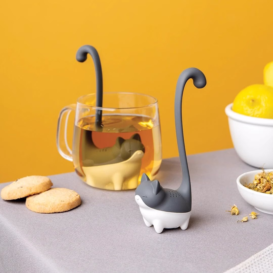 Cat Tea Infuser white elephant gift idea
