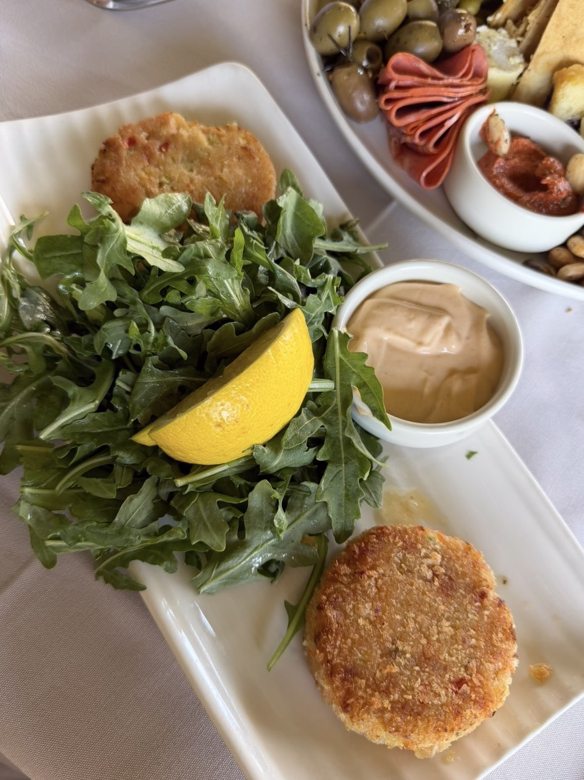California Couples Weekend getaway The Restaurant at Ponte crab cakes