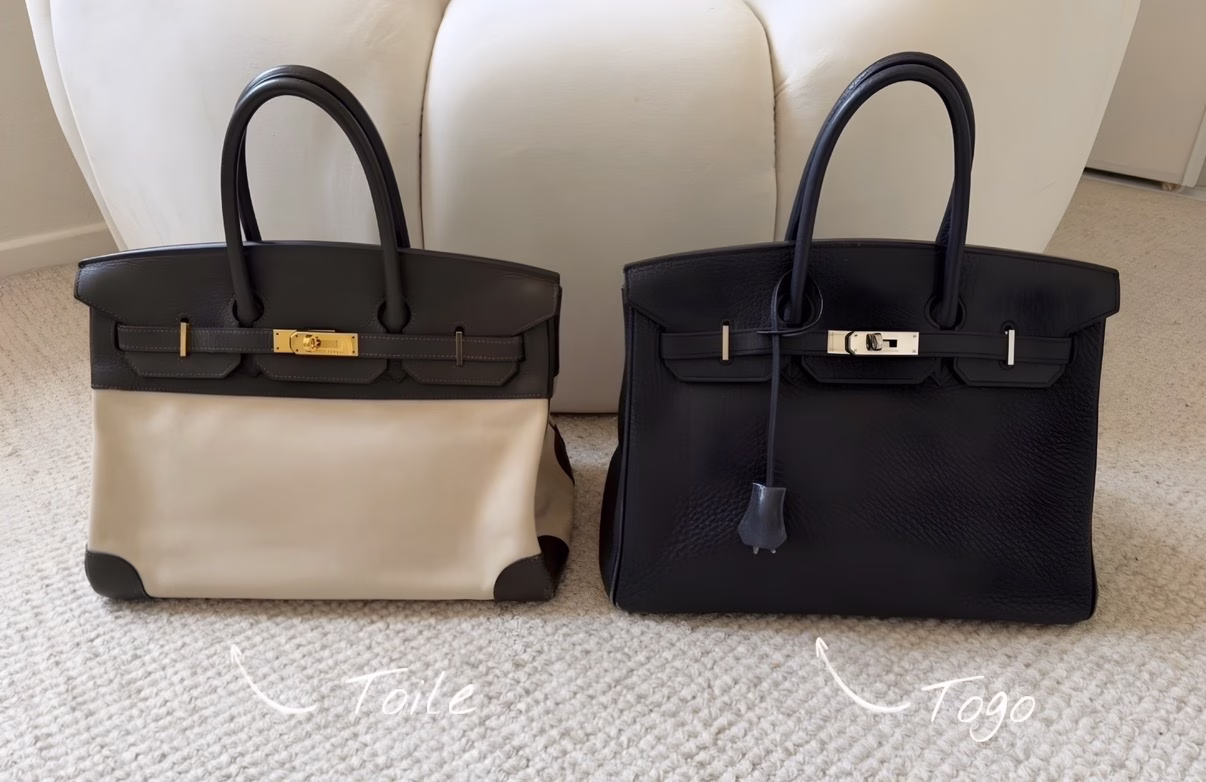 Hermes Birkin Toile vs Hermes Birkin Togo 35