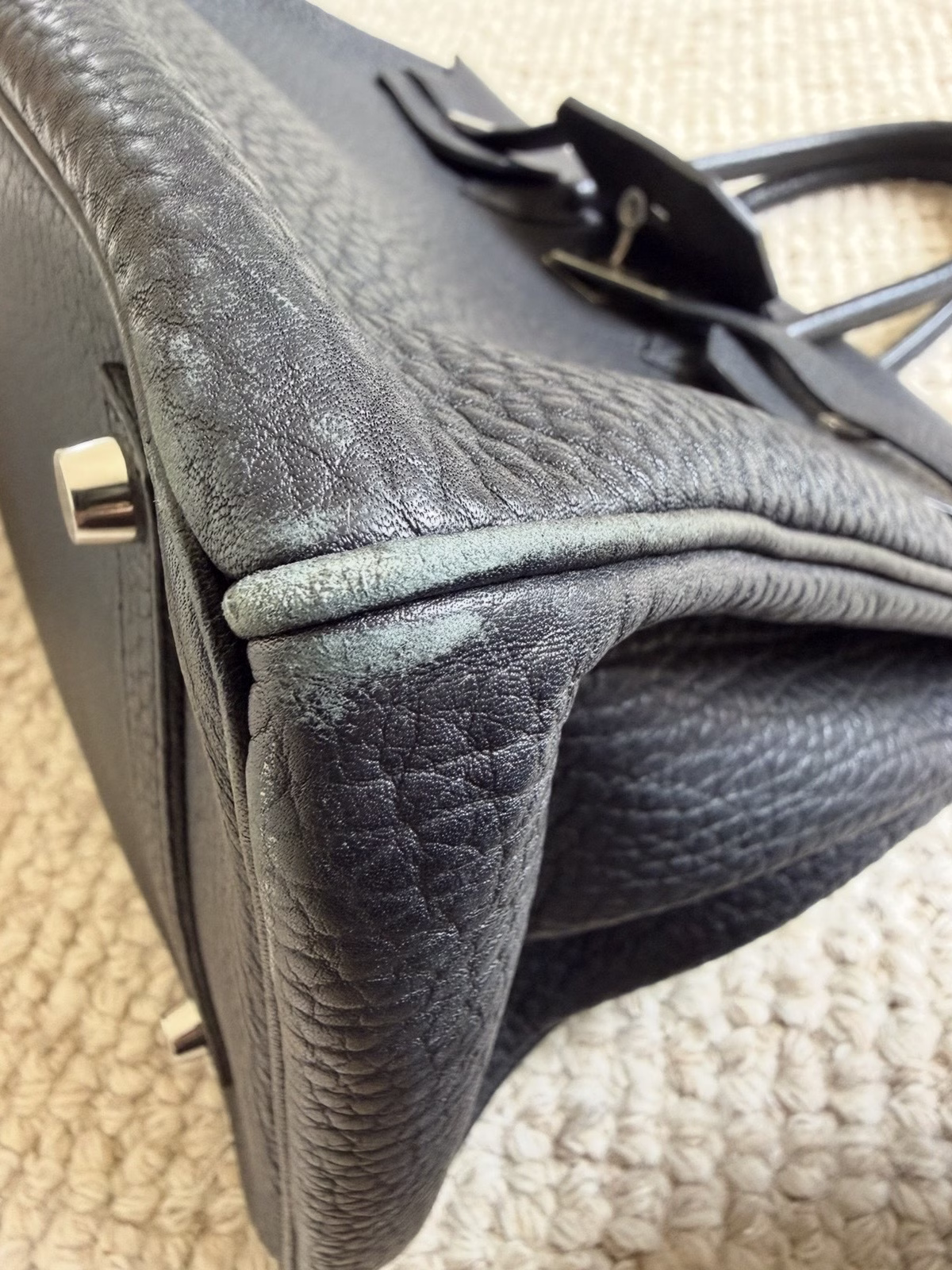 Hermes Birkin 35 with Damaged Corner
