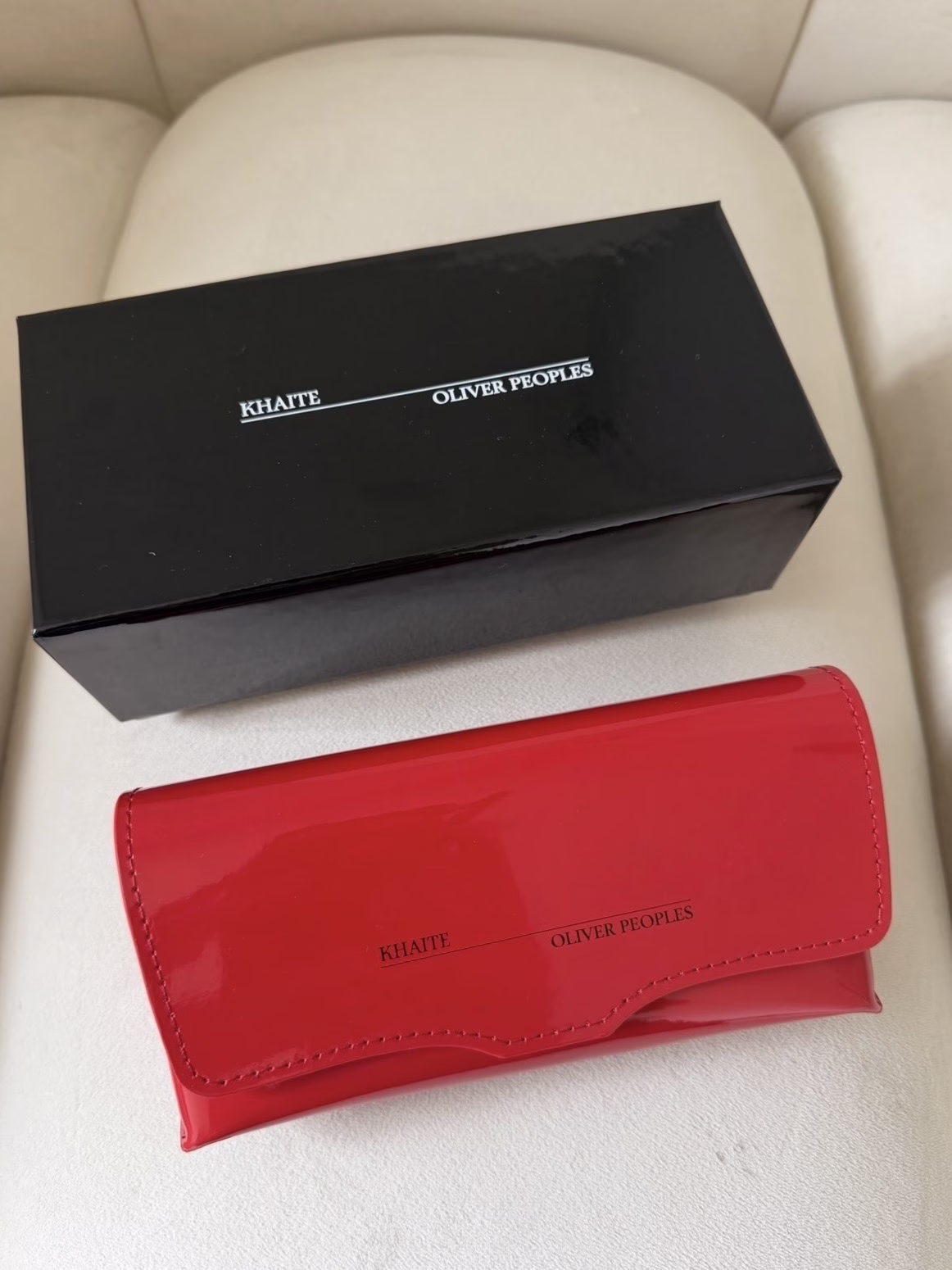 Khaite Oliver Peoples 1978RX Sunglasses red lipstick case