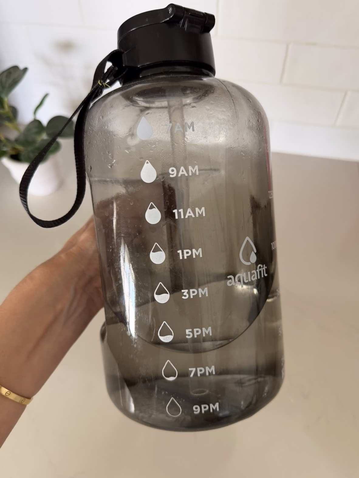 Water Bottle with Time Marker