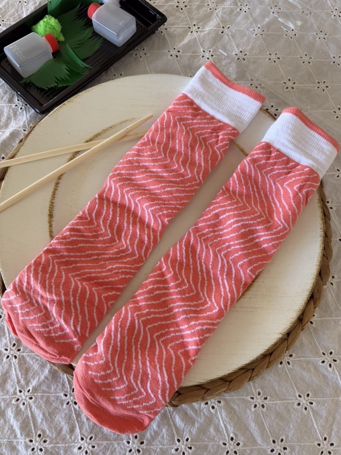 White elephant gift ideas- sushi socks