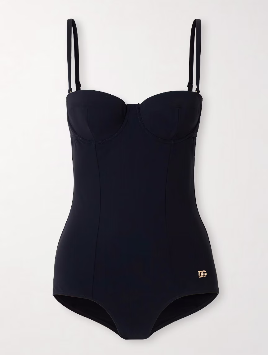 Black One-Piece Swimsuit