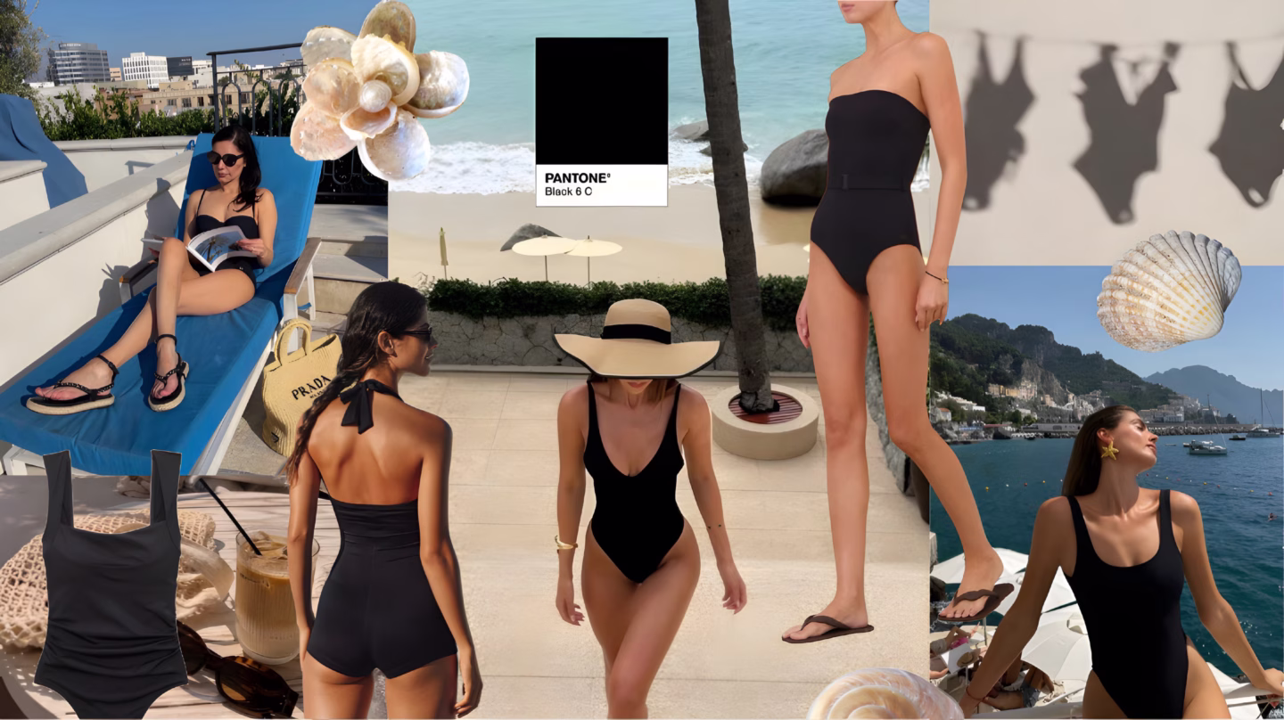 Black One Piece Swimsuit