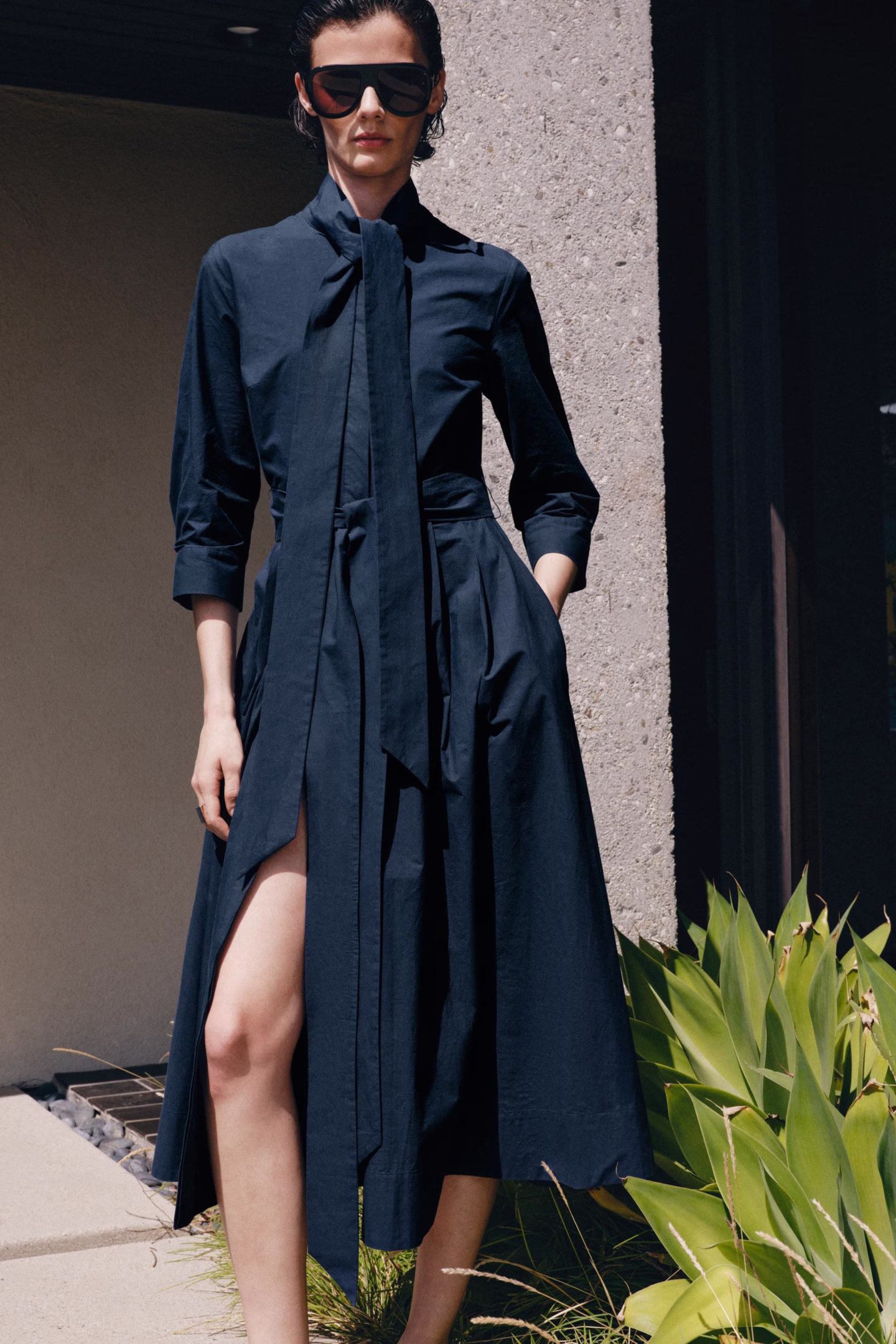 navy maxi dress