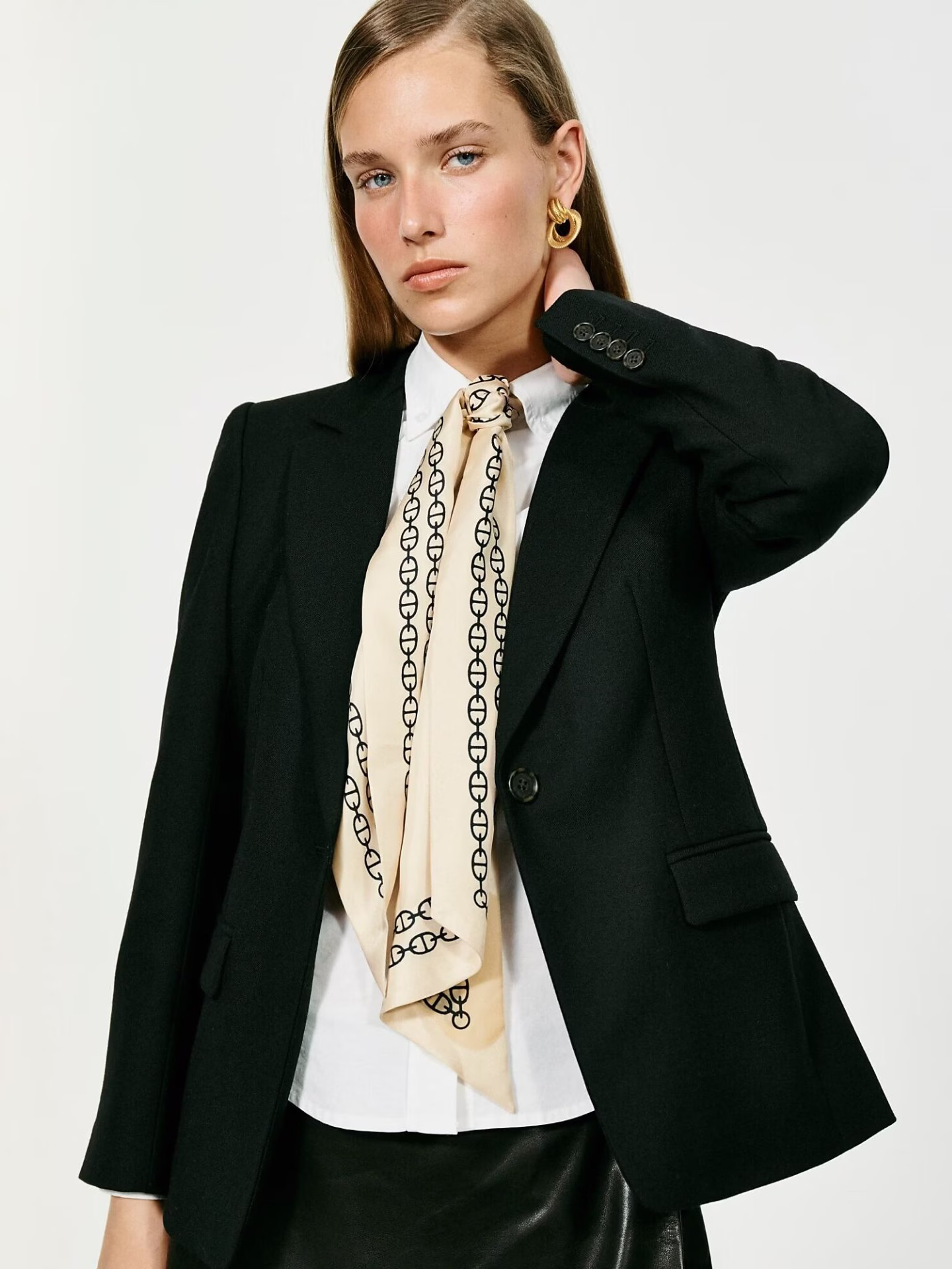 J. Crew Helena blazer in wool-blend flannel