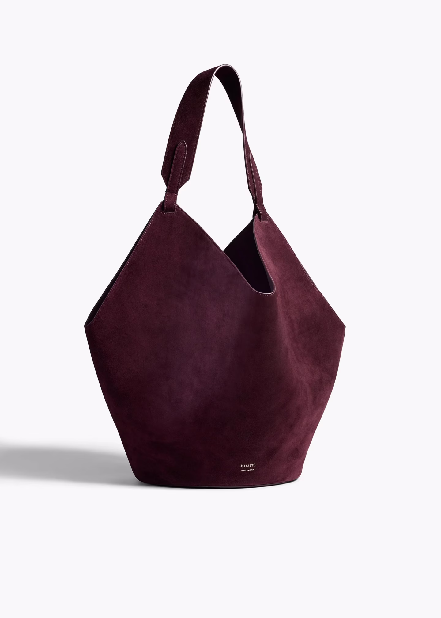 Khaite Medium Rouge Noir suede bag