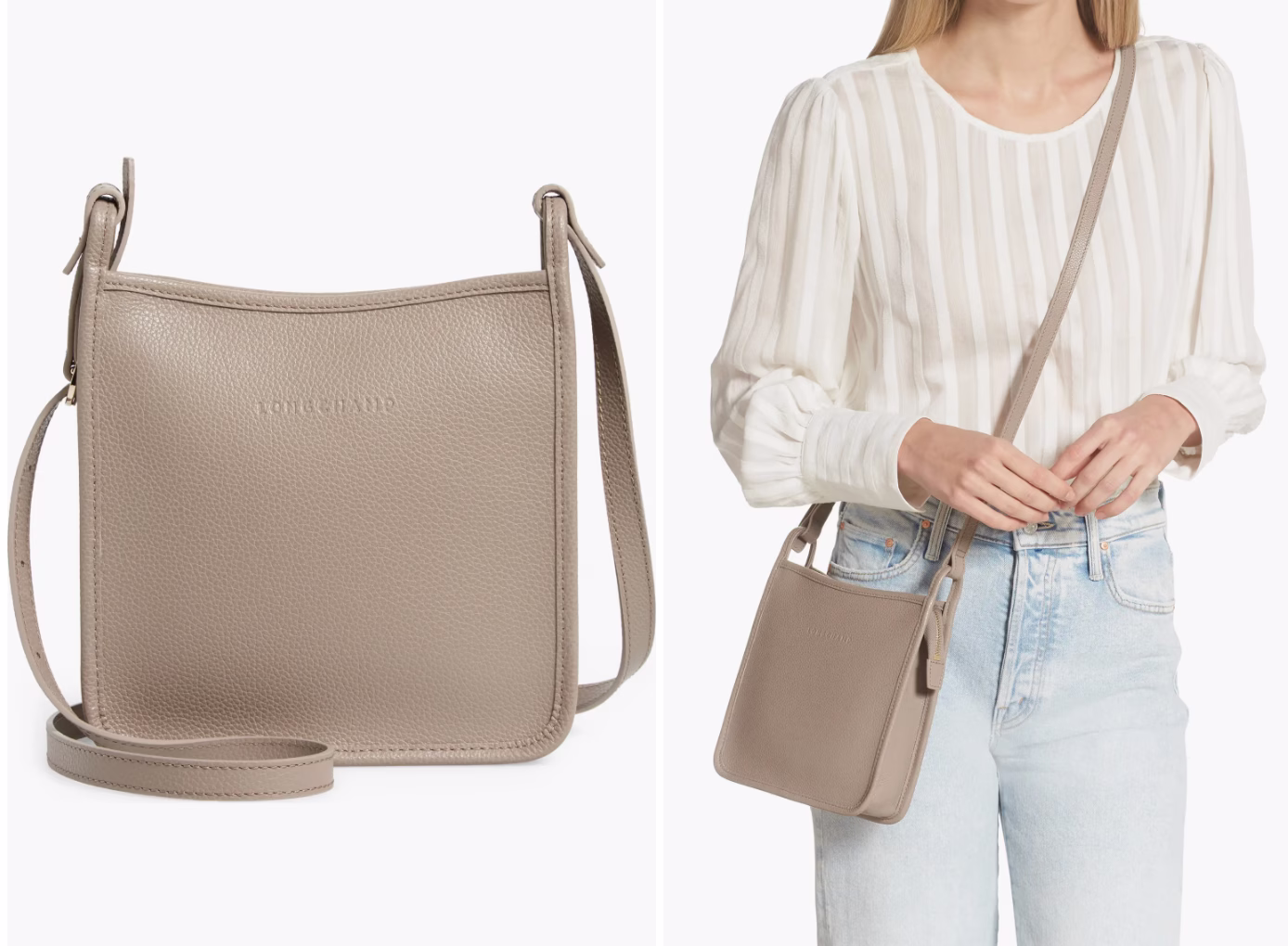 Longchamp Small Leather Crossbody Bag