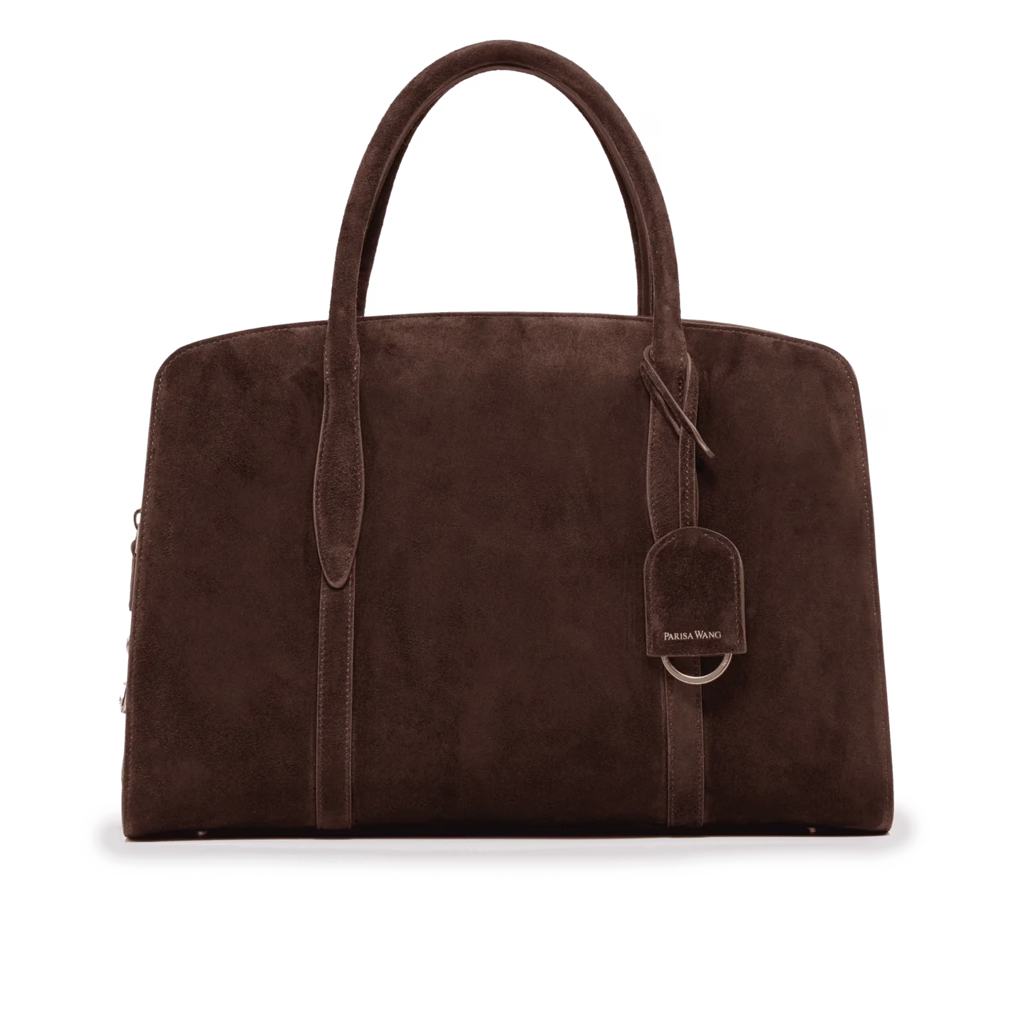 Parisa Wang Chocolate Brown Suede Gabrielle 35 bag