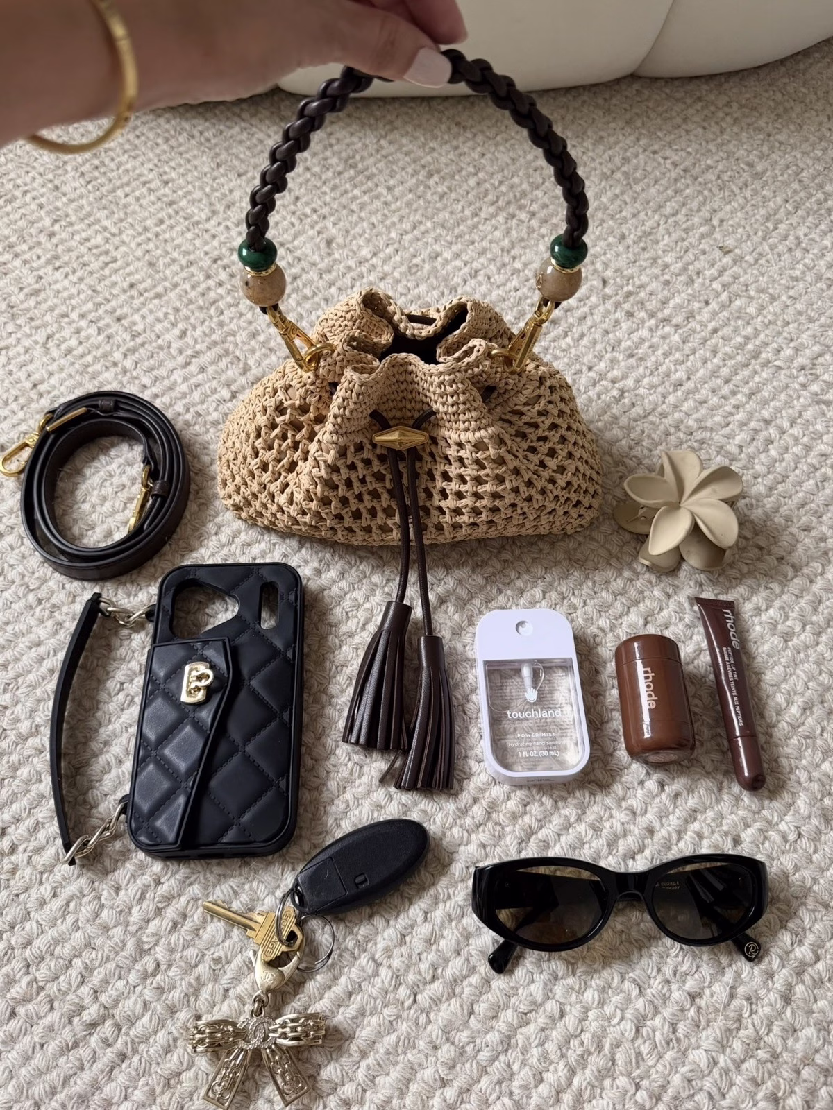 what fits in Jimmy Choo cinch small bag